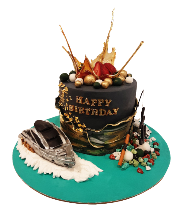 Yacht Theme Cake