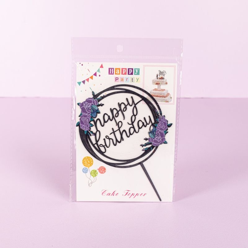 Floral HBD Topper