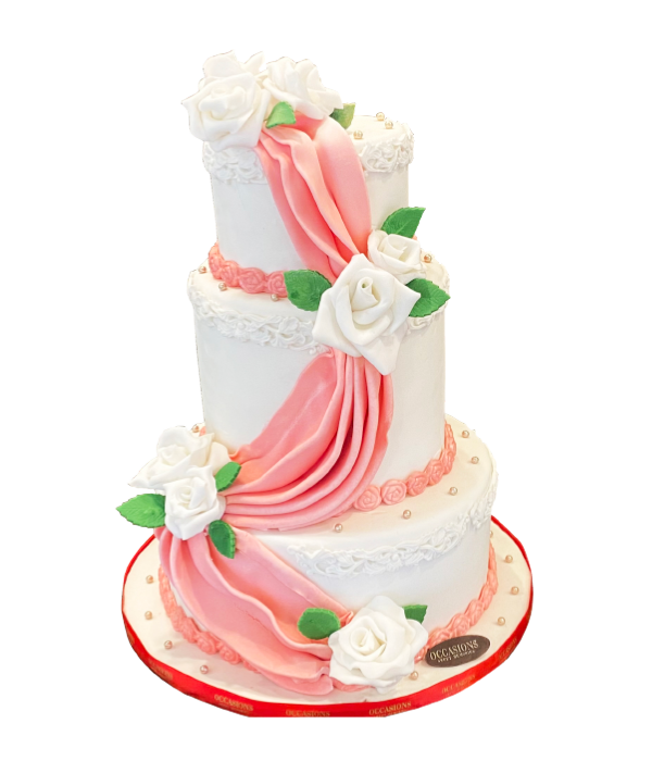 Pink Wedding Cake