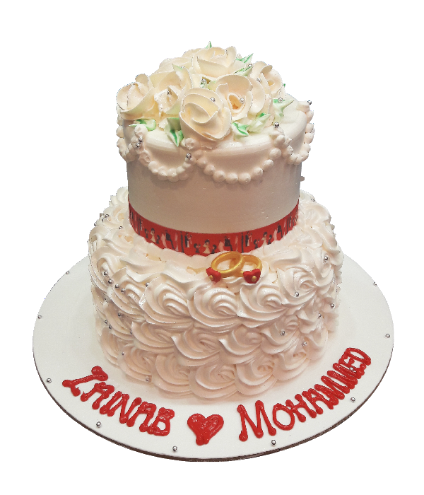 Ring Cake With White Theme